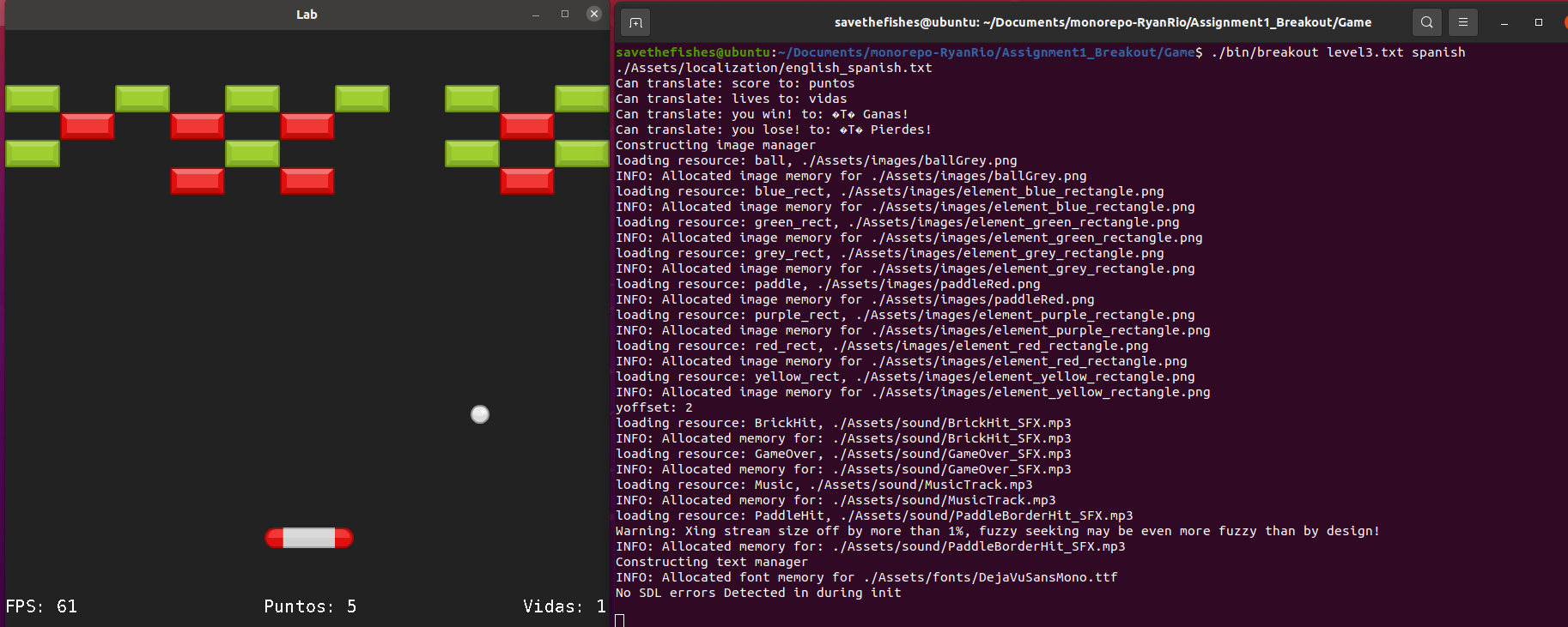 Breakout screenshot 1